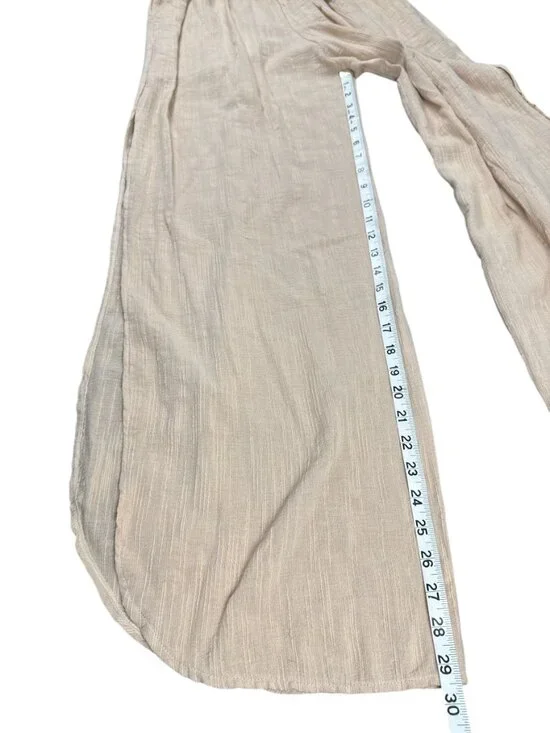 Peixoto Women's Harriet Beige Strapless Smocked Wide-Leg Jumpsuit - Large NWT - Picture 5 of 8